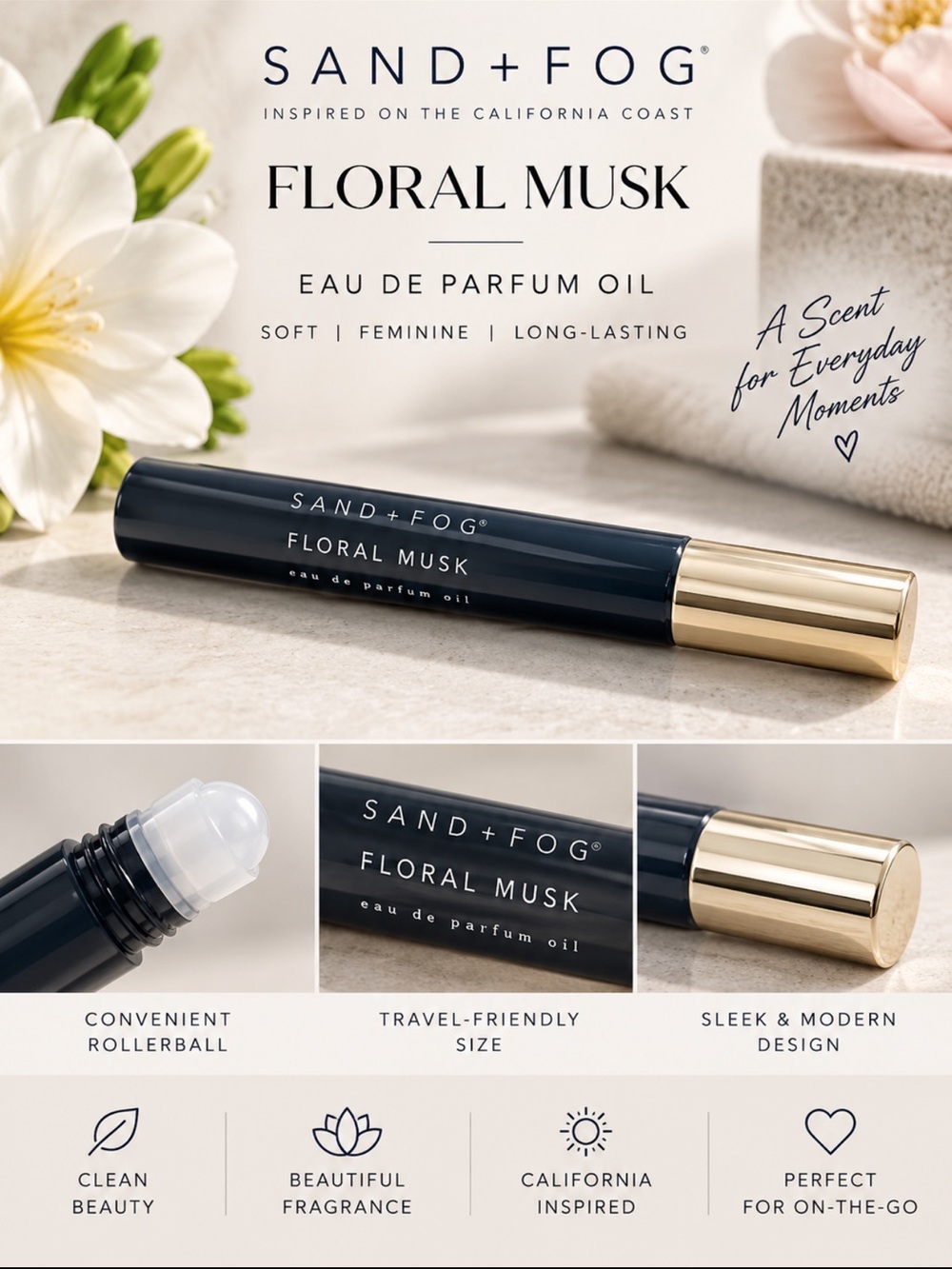 Sand + Fog floral musk Oil 10ml